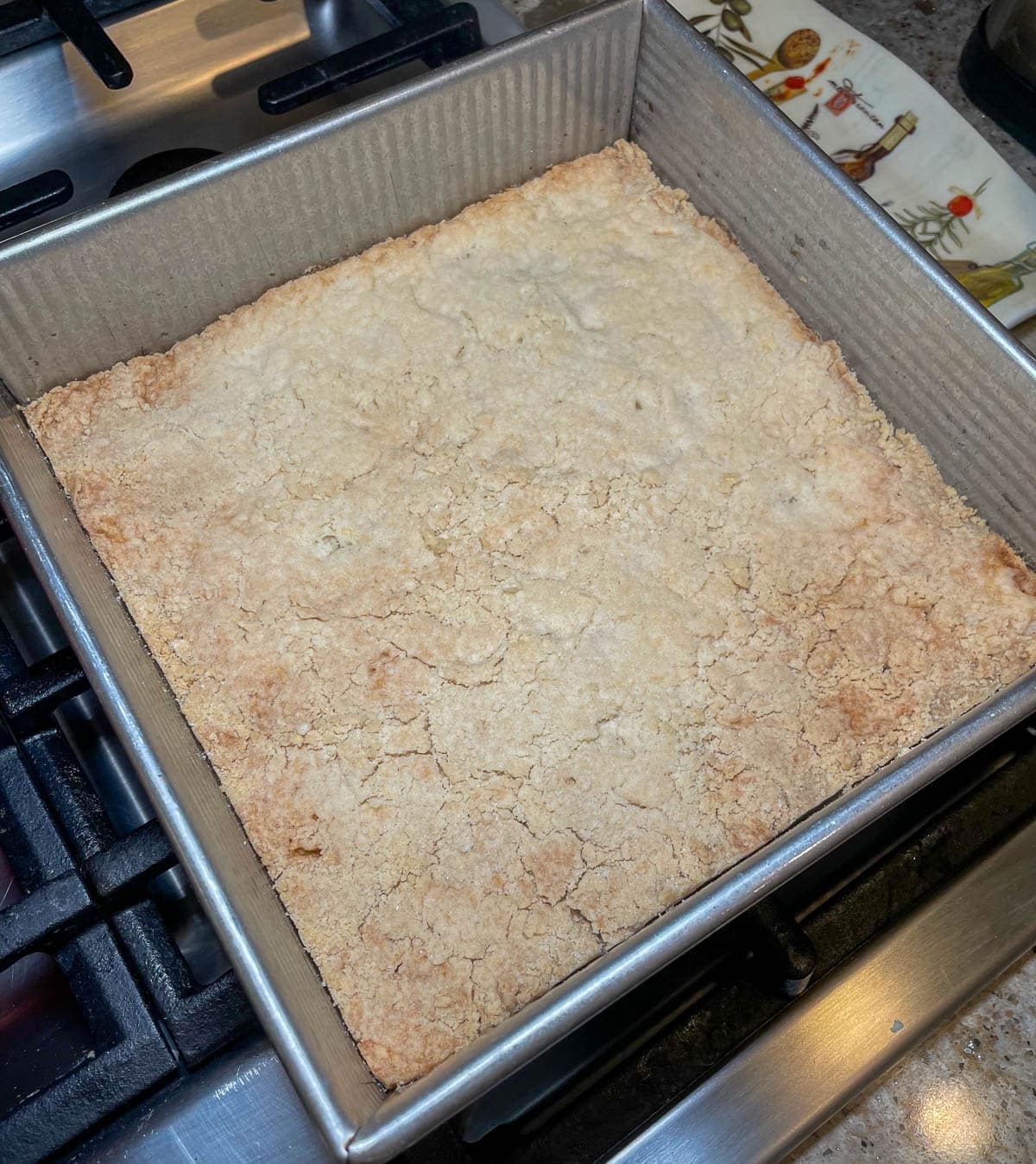 baked shortbread base